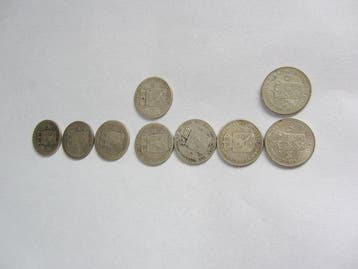 Nederland. Willem II, Willem III, Wilhelmina. 1/2 Gulden