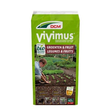 DCM Bio Vivimus® Groenten & Fruit zak 40L, Ophalen of Verzenden