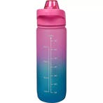 Benson Drinkfles 750 ml - Motivatie & Zeef - Blauw/Roze -..., Ophalen of Verzenden, Nieuw