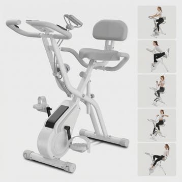 UMAY 5-in-1 Opvouwbare Hometrainer met Rugleuning, 8 Weersta, Verzenden, Nieuw