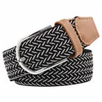 Fako Fashion - Elastische Riem - Canvas - Gevlochten - 105cm, Verzenden, Nieuw