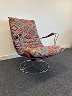 IKEA - Tord Björklund Exen - Fauteuil - Chroom, Textiel -