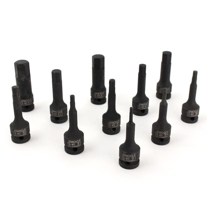 Smoos 11-delige inbus krachtdoppen set 1/2 opname - Smoos, Doe-het-zelf en Verbouw, Gereedschap | Handgereedschap, Nieuw, Ophalen of Verzenden