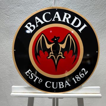 Bacardi Cuba 1862 Ronde Metalen Bord 50 cm – Bar- en