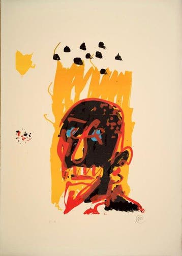 Markus Lüpertz (1941) - Untitled portrait