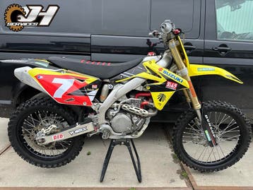 ZEER nette Suzuki RMZ 450 2014 GEREVISEERD!, Occasion, Crossmotor, 1 cilinder
