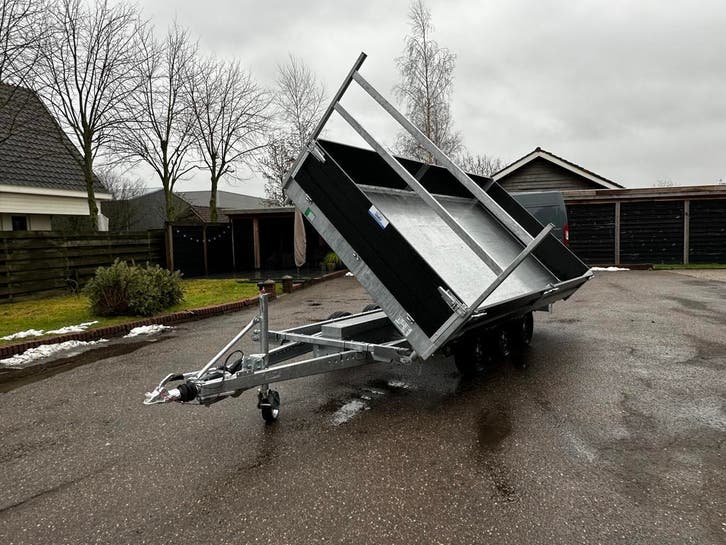 JCS Aanhangwagens TRIDEM kipper 400x200, BLACK EDITION, Auto diversen, Aanhangers en Bagagewagens, Nieuw, Ophalen of Verzenden