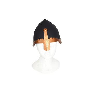 Zwarte ridder verkleed helm plastic - Helmen, Verzenden, Nieuw