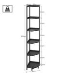 Hoekboekenkast met 6 Planken en Metalen Frame, Verzenden, Nieuw