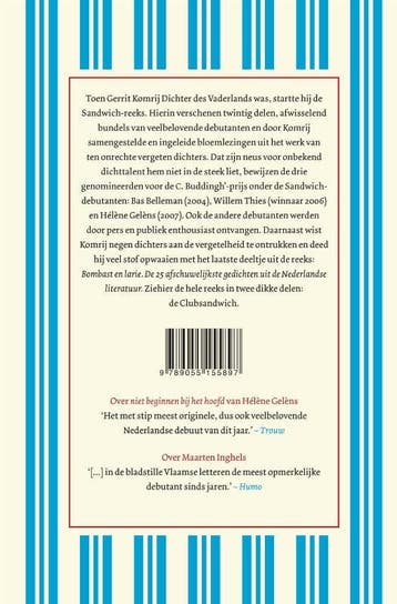De debutanten / Clubsandwich / 1 9789055155897 Gerrit Komrij, Verzenden, Gelezen, Gerrit Komrij
