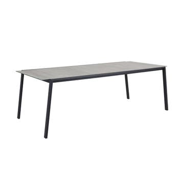 *WOONWINKEL* Brafab Lyra Eettafel Voor Buiten Betonlook Glas, Verzenden, Nieuw