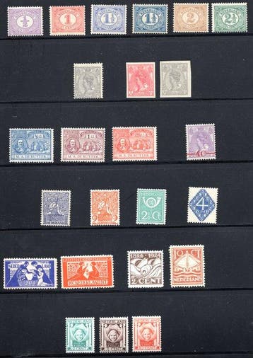 Nederland 1899/1927 - Selectie postzegels - Gratis, Gestempeld