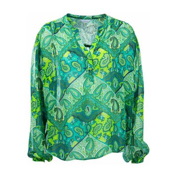 Frogbox • groene paisley blouse • 36, Princess goes Hollywood, Verzenden, Nieuw, Maat 36 (S)