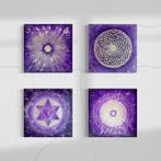 Natalia Schäfer - 4 x Kunstwerke - Achtsamkeit Serie Mandala