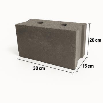 Betonblokken 30x15x20cm, Verzenden, Nieuw, Beton
