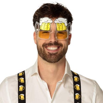 Bril thema fun party bril model bierglas - Funbrillen/Part.., Verzenden, Nieuw