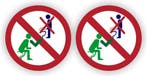 WC Sticker - Zittend Plassen – 2 St (202.05), Verzamelen, Verzenden, Nieuw, Overige typen