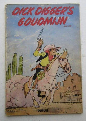 Lucky Luke 1 - Dick DIggers goudmijn - 1 Album - 1950, Nieuw