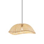 Bohemian hanglamp zwart met bamboe - Lily, Huis en Inrichting, Lampen | Hanglampen, Verzenden, Nieuw, Bohemian