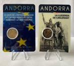 Andorra. 2 Euro 2022 Charlemagne + Monetary Agreement (2, Postzegels en Munten