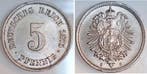 Duitsland 5 Pfennig 1875 G leichter Riffelrand Lichterade..., Verzenden