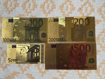 Wereld. Euro Banknoten Souvenir Scheine 4 pcs (Zonder