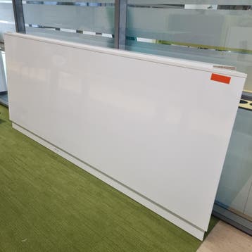Mooie witte houten afscheidingswand hoekopstelling - 2x leng, Ophalen of Verzenden, Nieuw