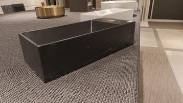 Fontein mat zwart 45x20cm keramiek - 0038, Ophalen, Nieuw, Overige typen