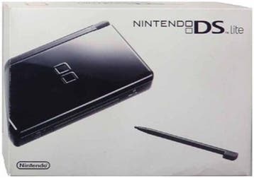 Nintendo DS Lite Zwart in Doos (Nette Staat), Spelcomputers en Games, Spelcomputers | Nintendo DS, Ophalen of Verzenden, Zo goed als nieuw