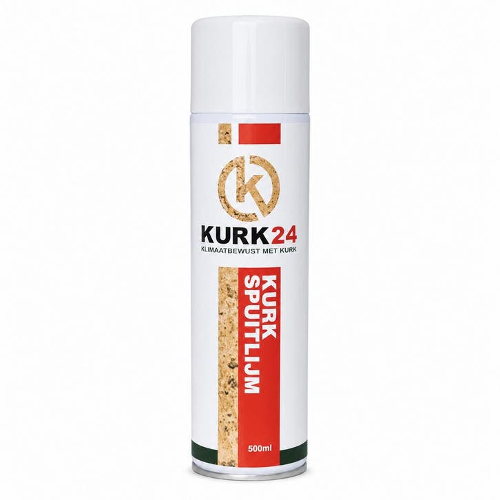 Kurk24 Tweezijdige contactlijm - spuitbus - 500ml 2,5m2, Doe-het-zelf en Verbouw, Overige Doe-het-zelf en Verbouw, Ophalen of Verzenden
