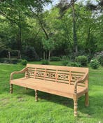 Stationsbank | 240cm breed | Teakhout | Voorradig! |, Tuin en Terras, Tuinbanken, Ophalen of Verzenden, Nieuw, Teakhout