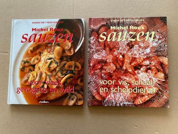 Michel Roux - 2 Boeken - Sauzen - de basis v/h koken - NIEUW, Zo goed als nieuw