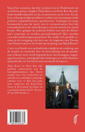 Code rood 9789493256361 Thijs Broer, Verzenden, Gelezen, Thijs Broer