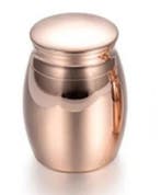 Mini urn RVS design rosé (gravure mogelijk), Nieuw