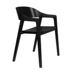 *WOONWINKEL* Dutchbone Westlake Stoel Van Gebogen Hout Zwart, Verzenden, Nieuw, Zwart, Hout