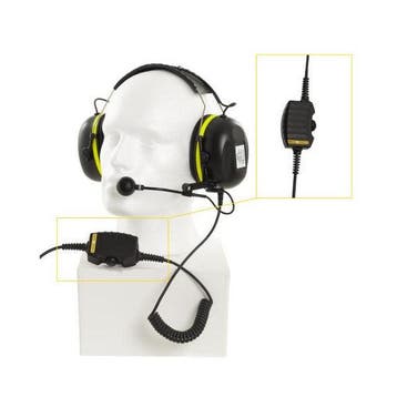 Bieden: Zenitel Headset with boom mic headband and 10m cabl, Ophalen of Verzenden, Nieuw, Communicatie