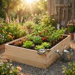 Kweekbak Hout 120x80 | A-kwaliteit | Beste Prijs, Tuin en Terras, Ophalen of Verzenden, Nieuw, Kweekbak