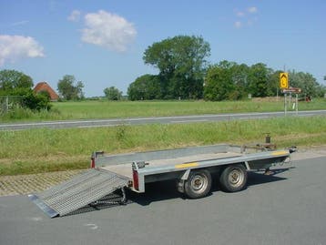 Hapert HV2700 machine transporter afm. 305x150cm 2700kg, Auto diversen, Ophalen, Gebruikt