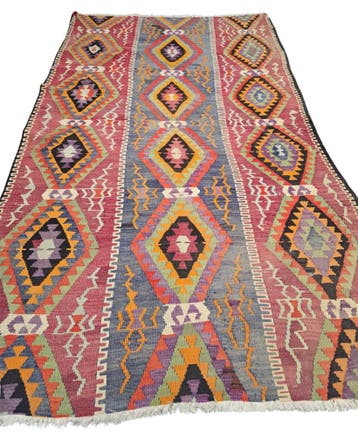 Tribal Kelim Iran 300x180 handgeweven wollen vloerkleed, Huis en Inrichting, 200 cm of meer,  Perzisch tapijt kelim killim wollen vloerkleed handgeknoopt 