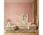 MySofa Teddy U-bank Ribstof - Beige, Huis en Inrichting, Banken | Bankstellen, Ophalen of Verzenden, Nieuw