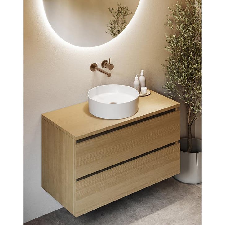 Wiesbaden Style Wastafelkraan - Inbouw - Geborsteld Brons, Doe-het-zelf en Verbouw, Sanitair, Nieuw, Ophalen of Verzenden