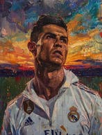 Giuliart2025 - Ronaldo in Van Gogh oilpaint style, Verzamelen, Nieuw