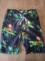 H&amp;M x Dieter Braun short donkerblauw tropische vogels, Zo goed als nieuw, H&M x Dieter Braun, Jongen, Broek