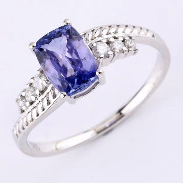 Zonder minimumprijs - Ring - 14 karaat Witgoud, 14k witgoud, Sieraden, Tassen en Uiterlijk, Nieuw