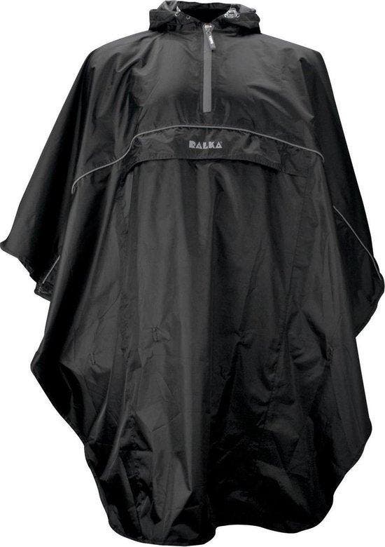 Ralka Poncho - Zwart - One size, Fietsen en Brommers, Fietsaccessoires | Fietskleding, Verzenden