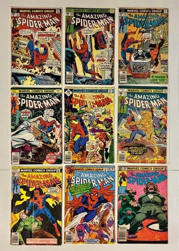 Amazing Spider-Man #152 #160 #162 #163 #170 #173 #176 #186, Nieuw