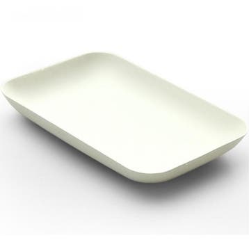 Sier Bagastro Suikerriet Bord Rechthoek 12x8x1,5cm 40st., Verzenden, Nieuw