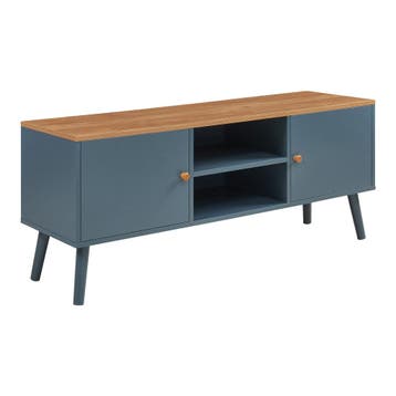 Tv-meubel Reyljand 120x35x50 cm grijs en eikenkleurig [en.ca, Verzenden, Nieuw