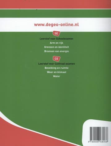 De Geo    Weer en klimaat 34 vmbo kgt CE Lesbo 9789006436938, Boeken, Verzenden, Zo goed als nieuw