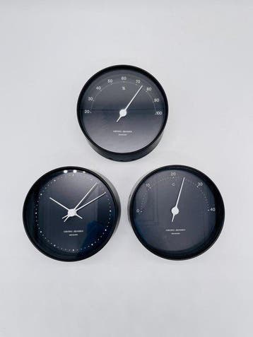 Georg Jensen - Weerstation (3) - Staal - Henning Koppel-set
